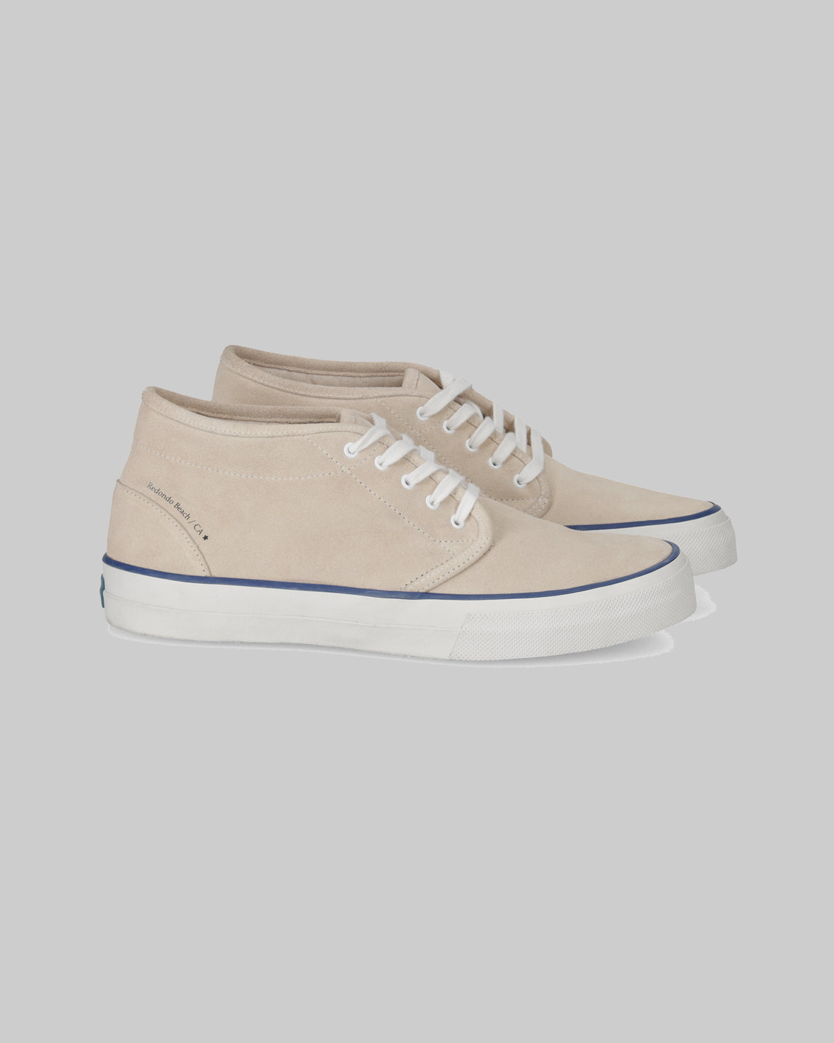REDONDO MID SUEDE OFF WHITE LINE BLU